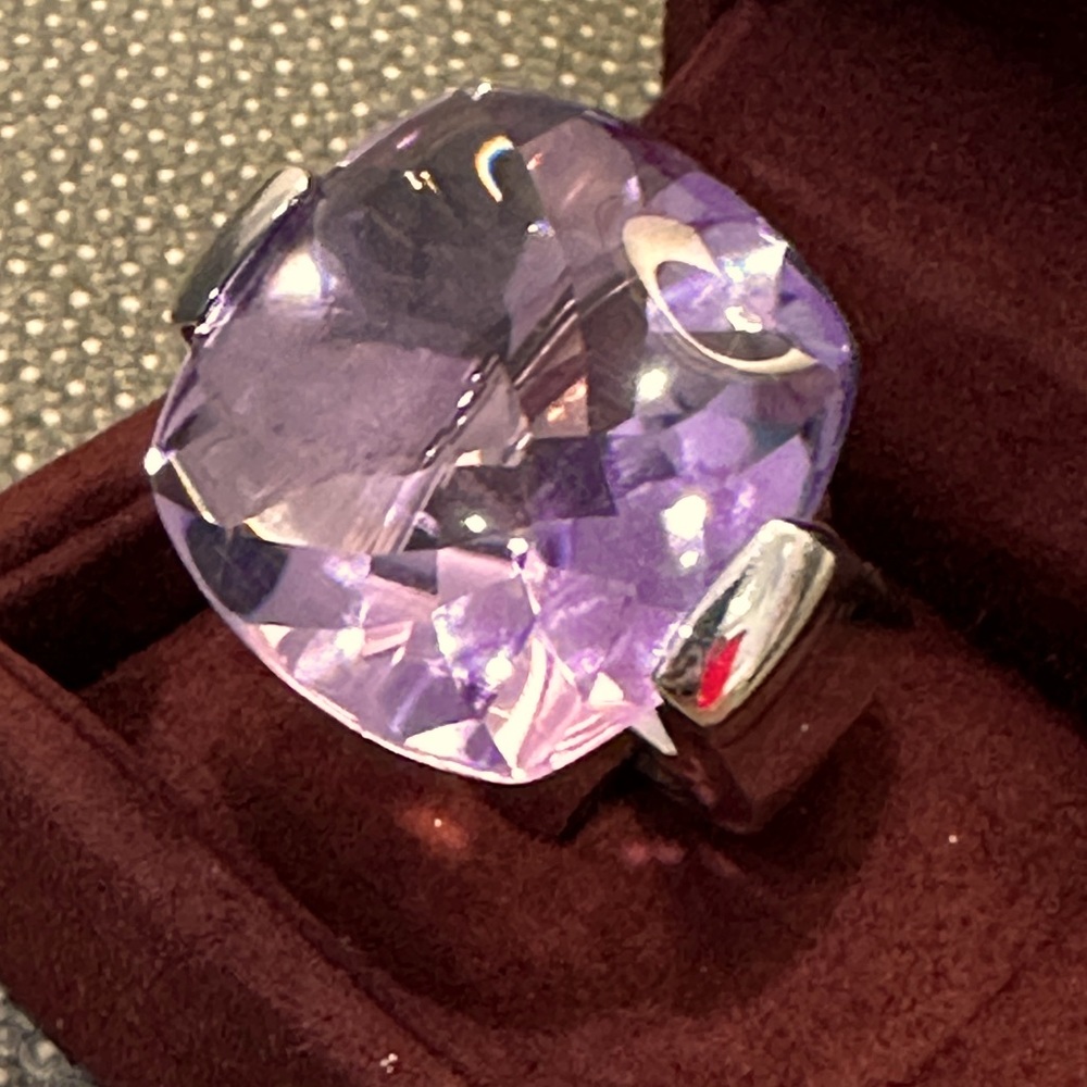 Pianegonda Amethyst and Silver Ring